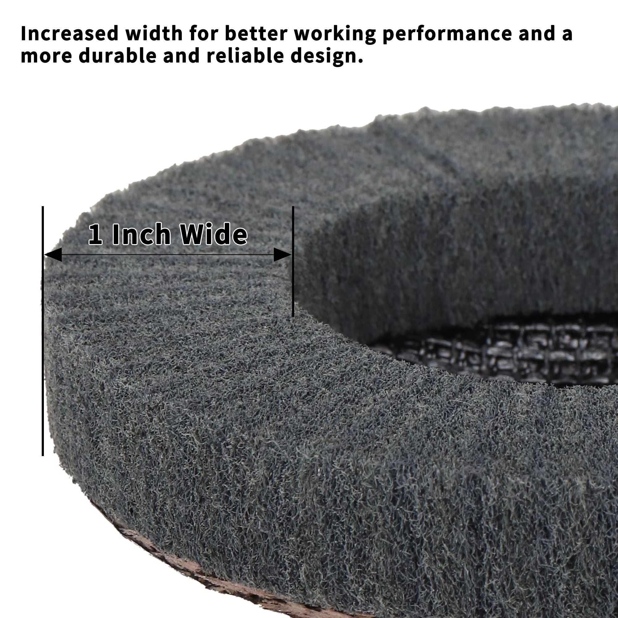 SIFANG 4/4.5/5 Inch 1PC Nylon Fiber Flap Polishing Wheel Disc 600 Grit for Angle Grinder for Wood Metal Buffing
