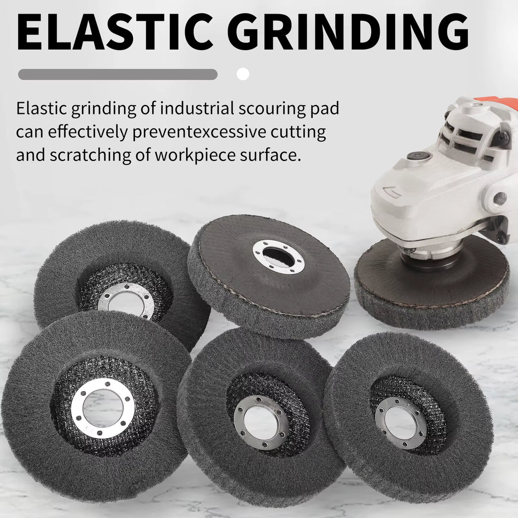 SIFANG 4/4.5/5 Inch 1PC Nylon Fiber Flap Polishing Wheel Disc 600 Grit for Angle Grinder for Wood Metal Buffing