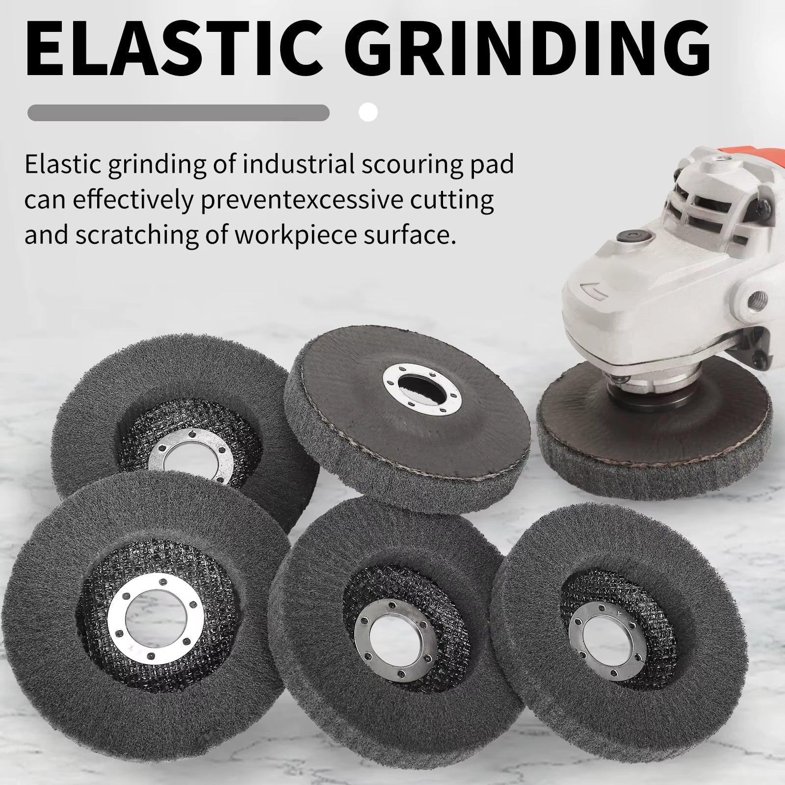 SIFANG 4/4.5/5 Inch 1PC Nylon Fiber Flap Polishing Wheel Disc 600 Grit for Angle Grinder for Wood Metal Buffing