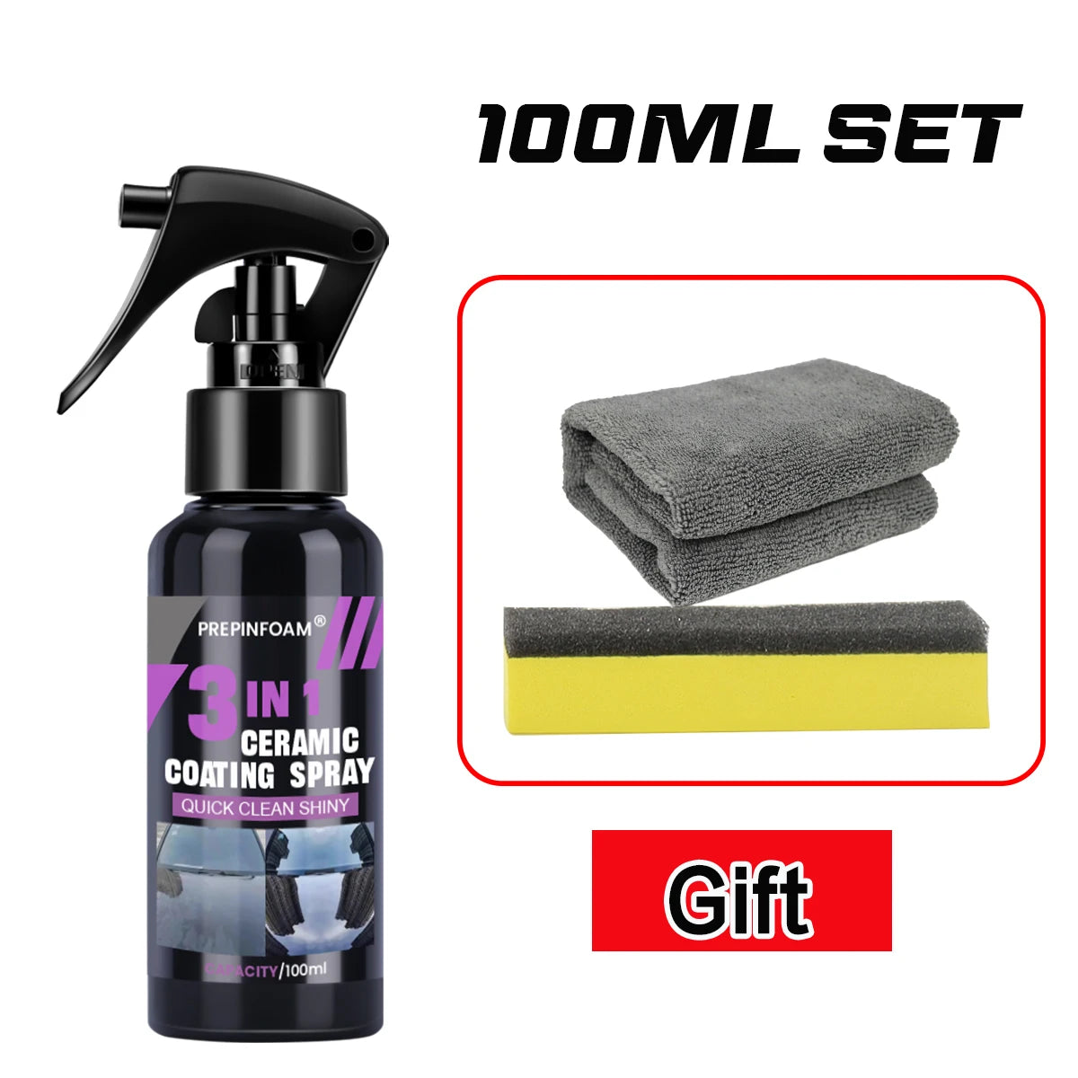 3 in 1 Car Ceramic Nano Coating Liquid Coatin Nano Crystal Hydrophobic Layer Polishing Paint Coating Agent Polish Nanos Coatings