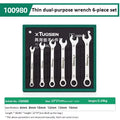 Ultra-Thin Open End Wrench Set 6-27Mm Plum Wrenches Combination Universal Dual Heads Plum Spanner Set Car Repairing Tools
