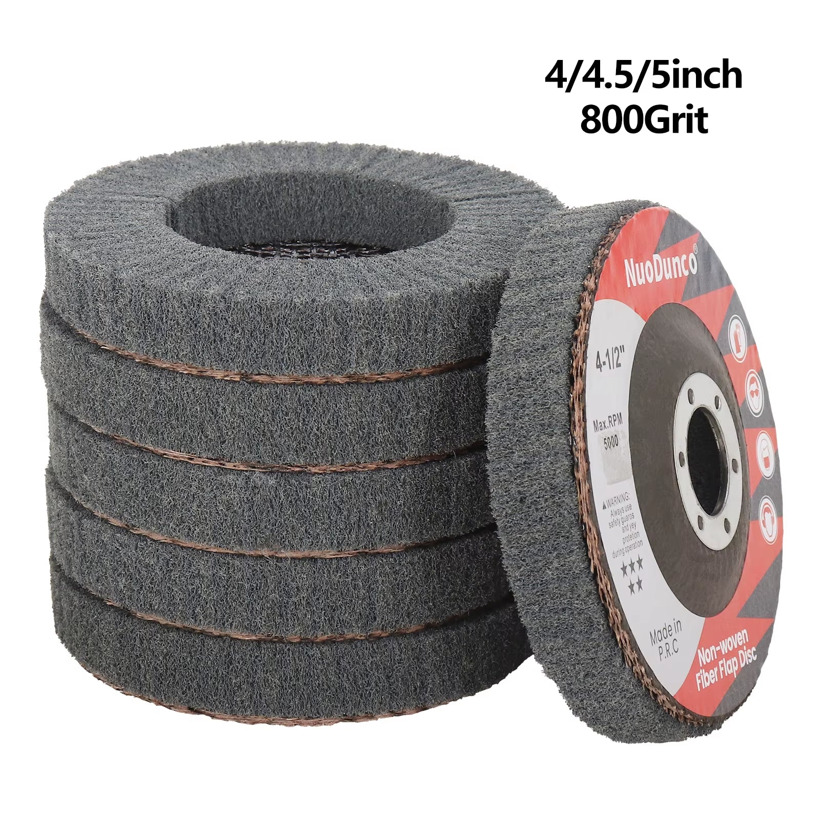 SIFANG 4/4.5/5 Inch 1PC Nylon Fiber Flap Polishing Wheel Disc 600 Grit for Angle Grinder for Wood Metal Buffing