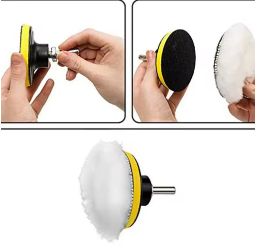 3/4'' Soft Wool Car Polishing Pad – Universal M10/M14 Machine Buffing Waxing Disc