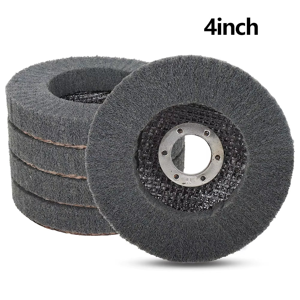 SIFANG 4/4.5/5 Inch 1PC Nylon Fiber Flap Polishing Wheel Disc 600 Grit for Angle Grinder for Wood Metal Buffing
